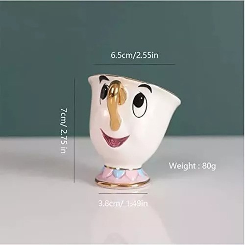 Taza Ceramica Chip Mug Para Bella Y La Bestia 