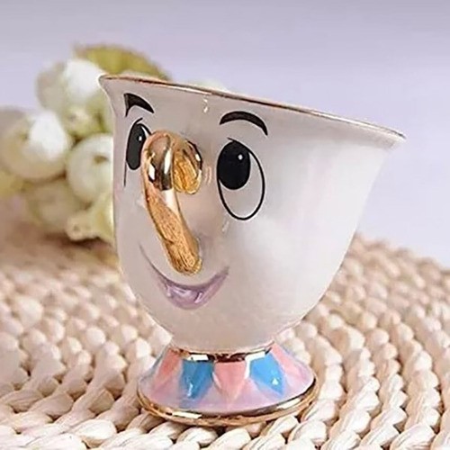 Taza Ceramica Chip Mug Para Bella Y La Bestia 