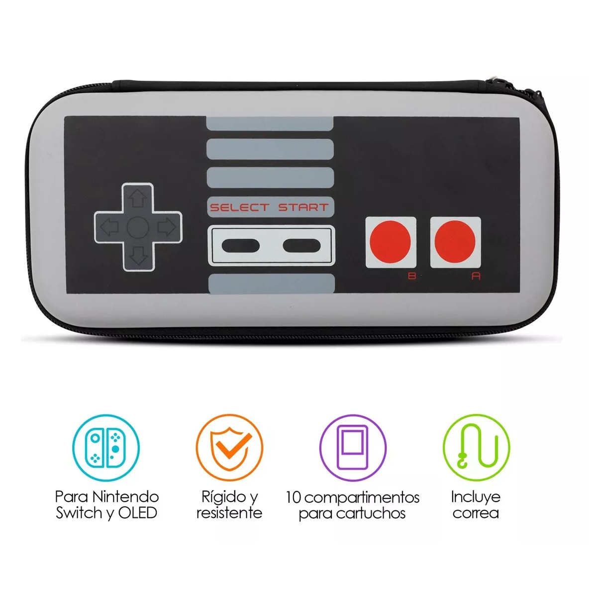 Funda Estuche Protector Retro Nintendo Switch Nes