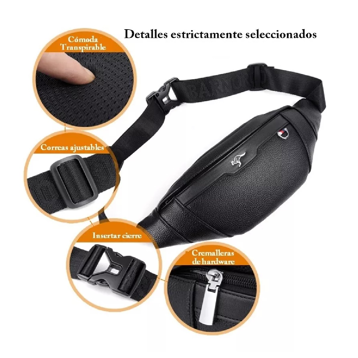 Riñonera Táctica Portátil Para Hombre Negocio Moda Billetera
