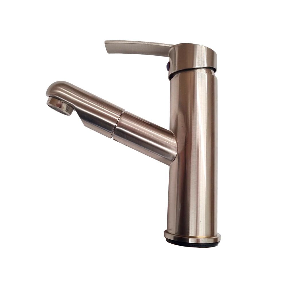 Grifo mezclador para lavabo agua frí­a/caliente extraible chico MK2306BN