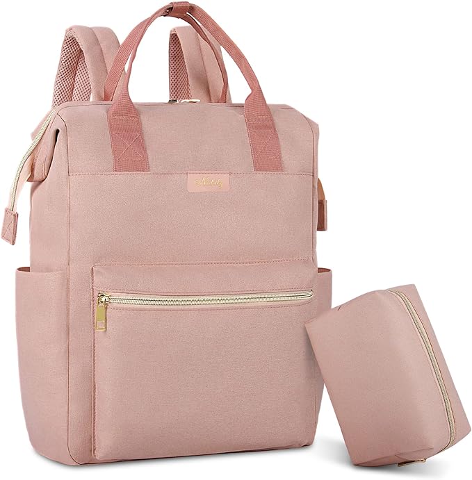 A Mochila De Mujer Para Laptop 15.6 inch Antirrobo De Viaje Impermeable Escolar Para Mujer Bolsa Para Laptop Con USB
