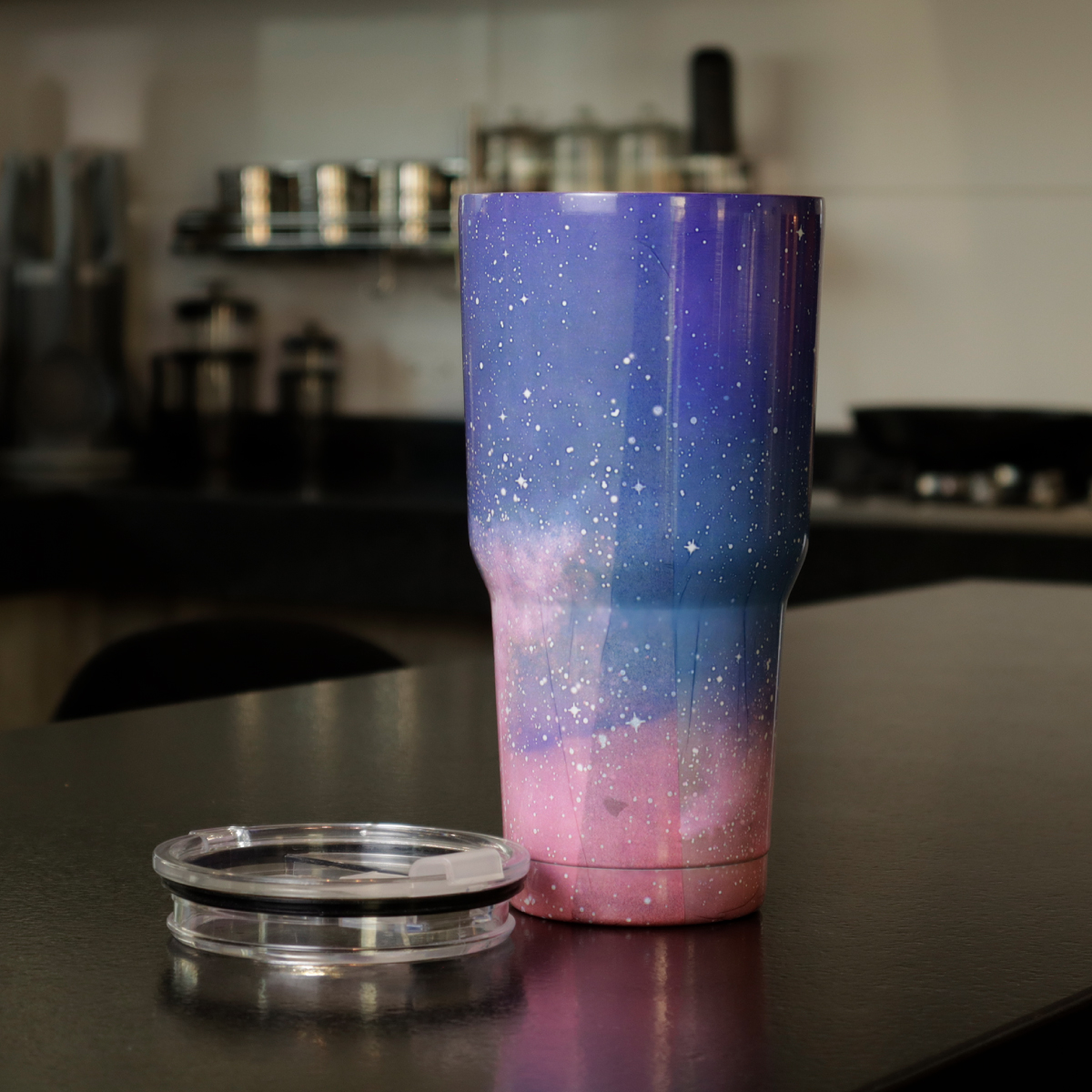  2 Piezas Termo Vaso Para Bebidas De 30oz Galaxia Acero Inoxidable De Doble Pared (cielo Rosa)