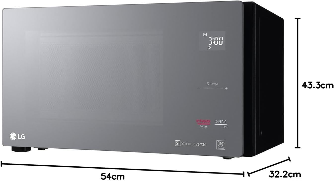 LG Microondas NeoChef Inverter con Grill, 1.5 Pies Cúbicos, Negro