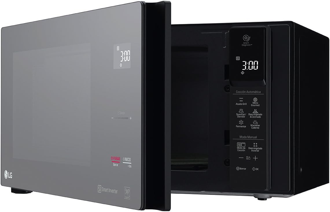 LG Microondas NeoChef Inverter con Grill, 1.5 Pies Cúbicos, Negro