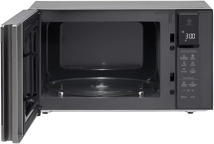 LG Horno Microondas Inverter 1.5 Pies Cúbicos, Acero Inoxidable, MS1596CIR
