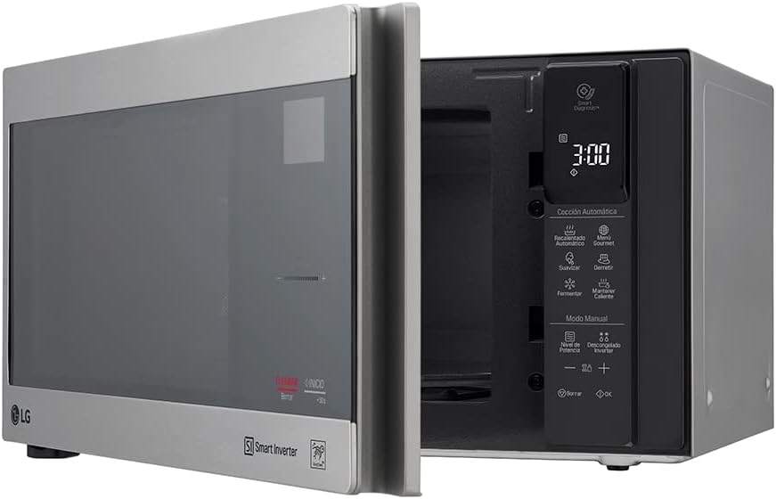 LG Horno Microondas Inverter 1.5 Pies Cúbicos, Acero Inoxidable, MS1596CIR