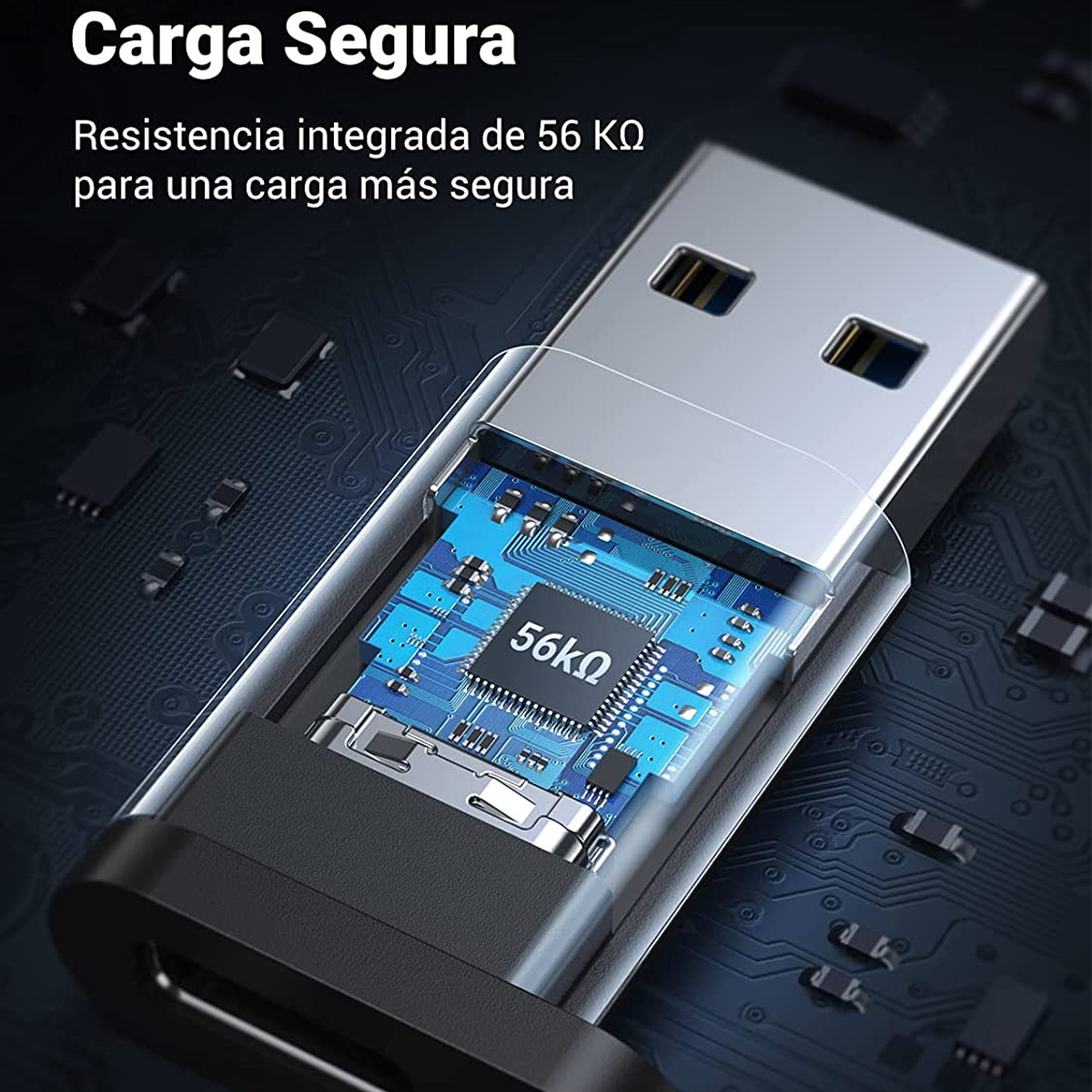 Ugreen Adaptador Usb 3.0 A Usb-c 3.1 Carga Y Sincroniza 3a
