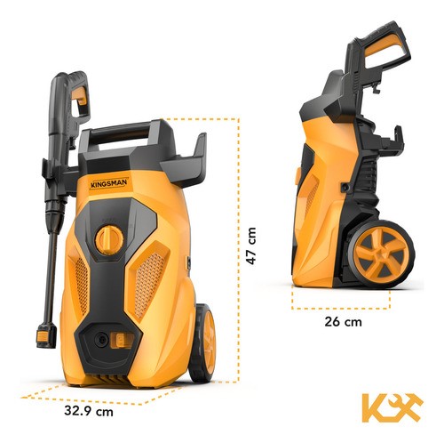 Hidrolavadora Electrica Alta Presion 2000 Psi 1600W 120V AMARILLO/NEGRO