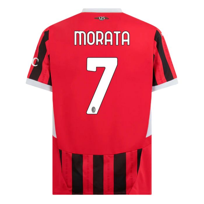 Nuevo! Jersey AC Milan 2024/2025 Titular Local Alvaro Morata 7 Talla L