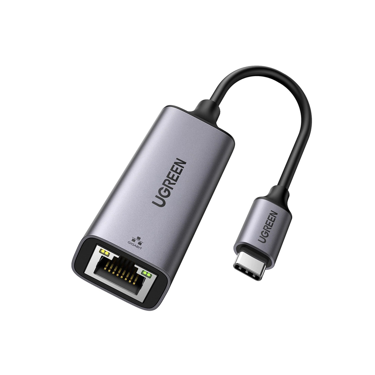 Adaptador de Red USB-C 3.1 a RJ45 Thunderbolt 3 Longitud del cable 10 cm.