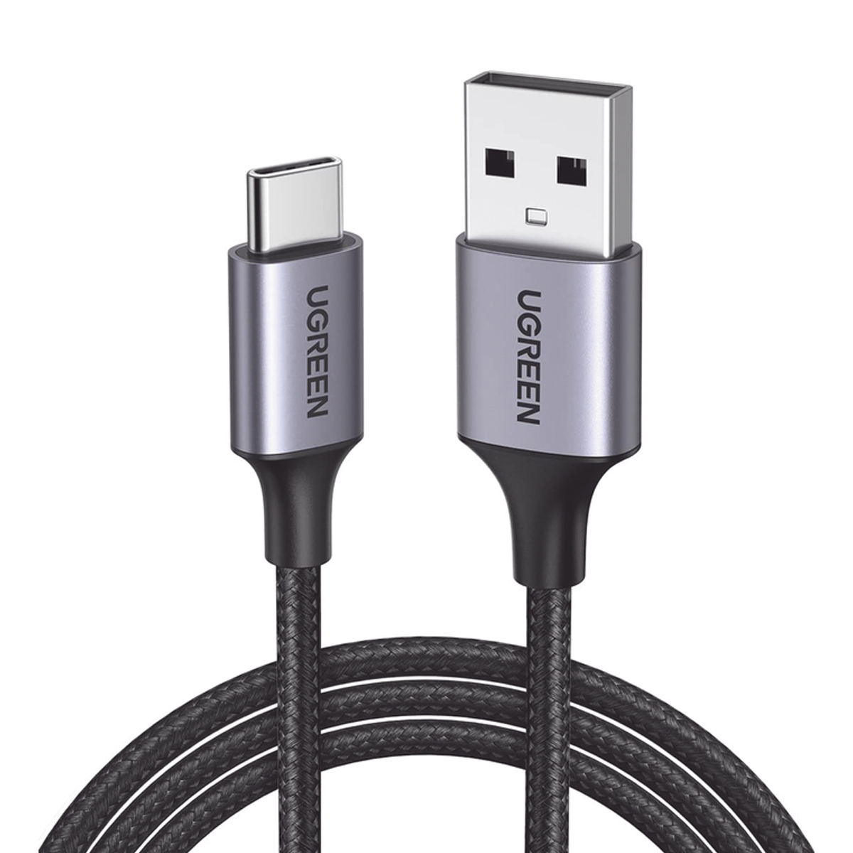 Ugreen Cable Usb-a A Usb-c Trenzado Aluminio Niquelado 2m