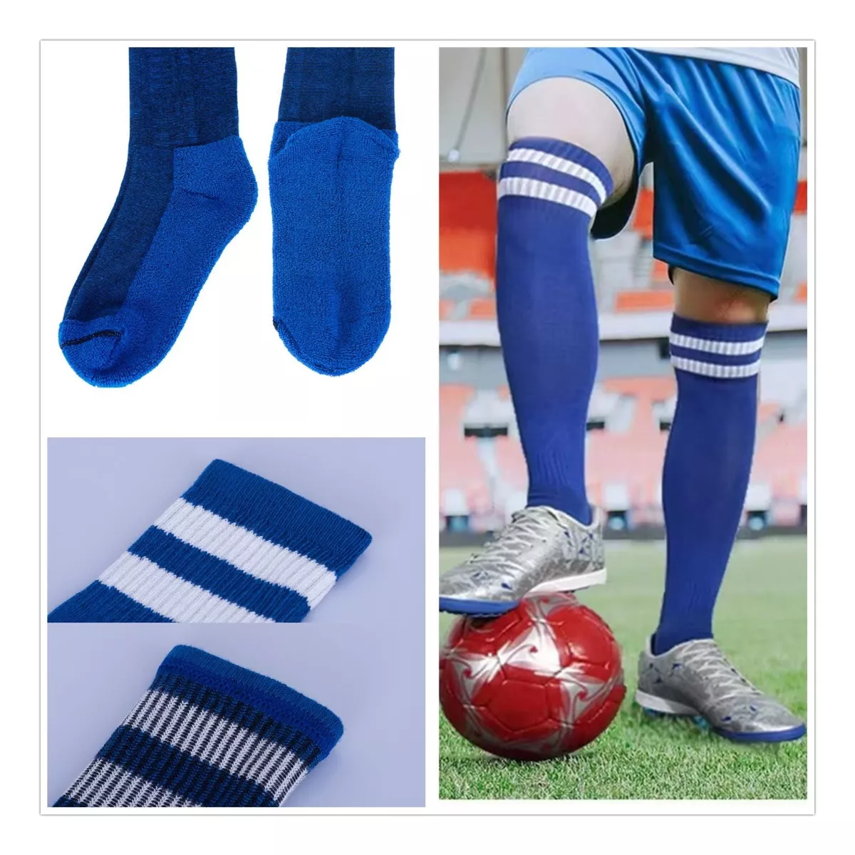 Set 5 Par Niño Deportes Futbol Soccer Calcetas +espinilleras