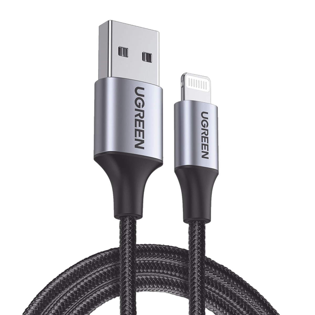 Ugreen Cable Carga Rapida Usb A A Lightning 1m Mfi Color Negro