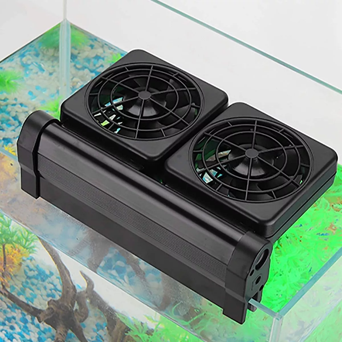 Enfriador Ventilador Para Acuario Y Pecera Con 2 Cabezas