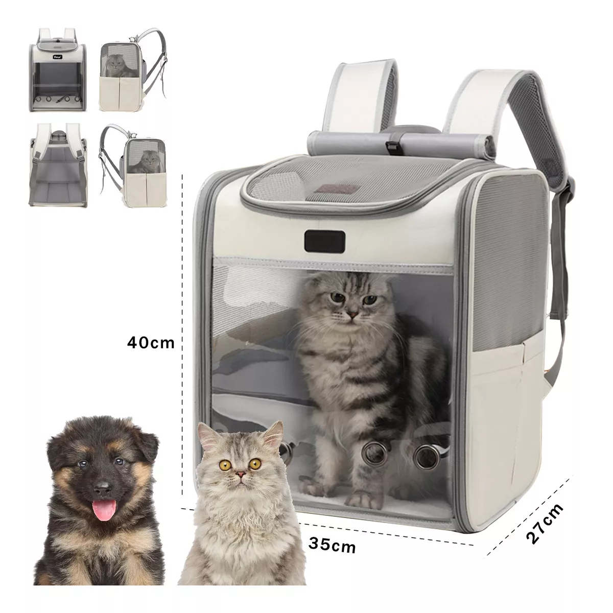 Mochila Transportadora Para Perros Gatos Mascotas Dehigh Xl