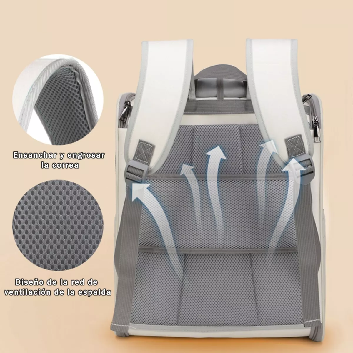 Mochila Transportadora Para Perros Gatos Mascotas Dehigh Xl
