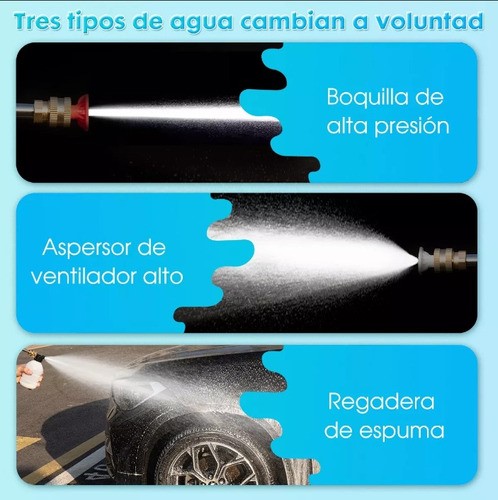 Pistola Lavado Coche Hidrolavadora Inalámbrico Alta Presión