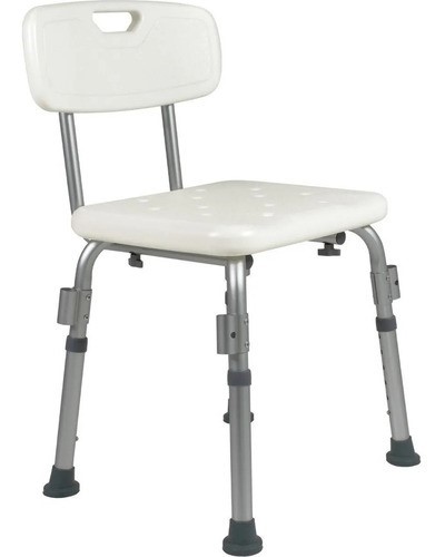 Silla Ducha Ortopédica Baño Con Respaldo Ajustable Aluminio