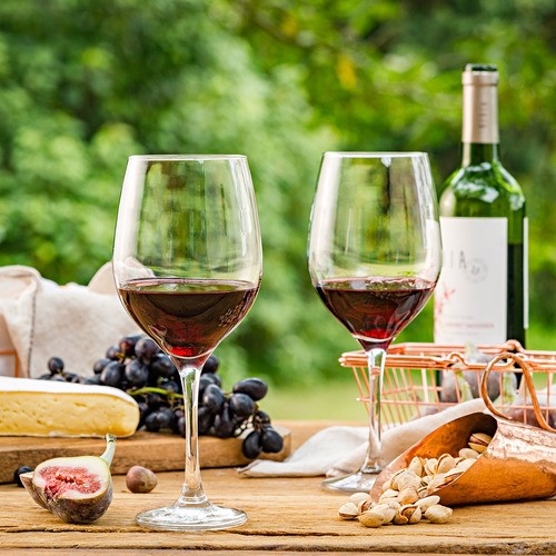 Set 6 Piezas Copas Vino Tinto Copón Vidrio 13 Oz 384 Ml