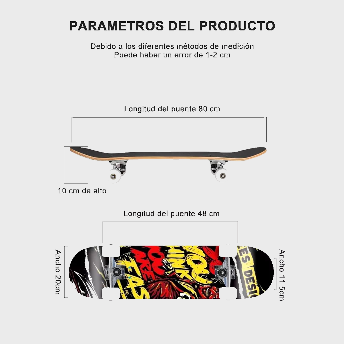 Patineta Completa Profesional Skateboard Principiante Adulto