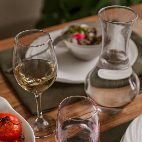 Set 6 Piezas Copas Vino Tinto Copón Vidrio 13 Oz 384 Ml