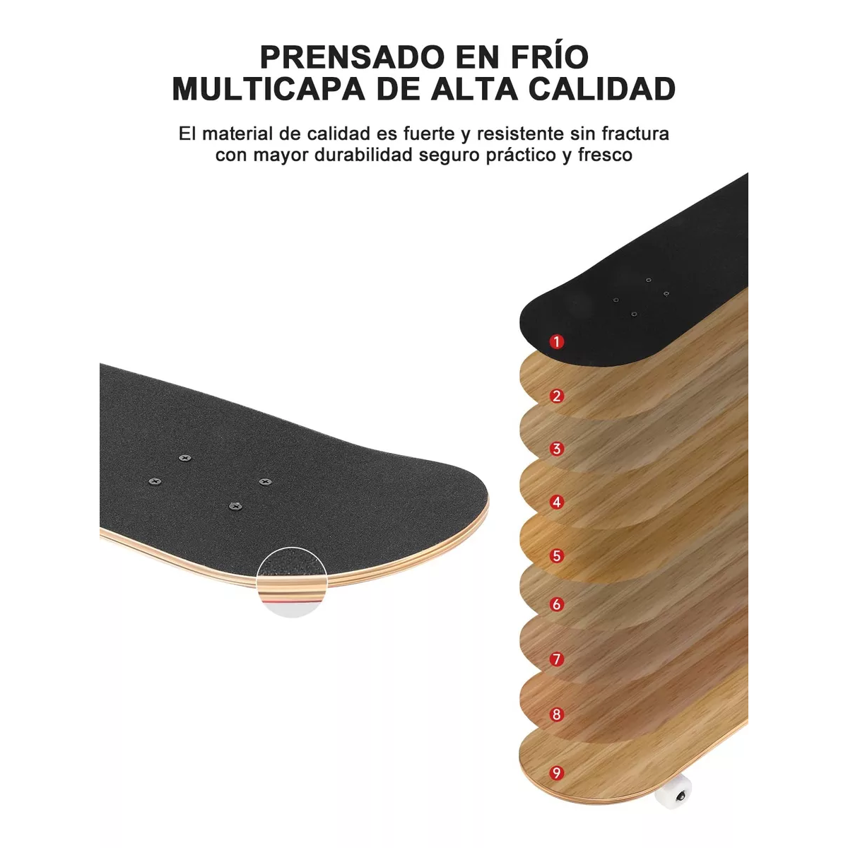 Patineta Completa Profesional Skateboard Principiante Adulto