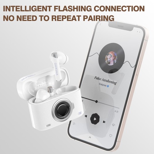 Audífonos Onikuma T18 In-ear Gamer Buds Bt 5.3 Inalámbricos BLANCO