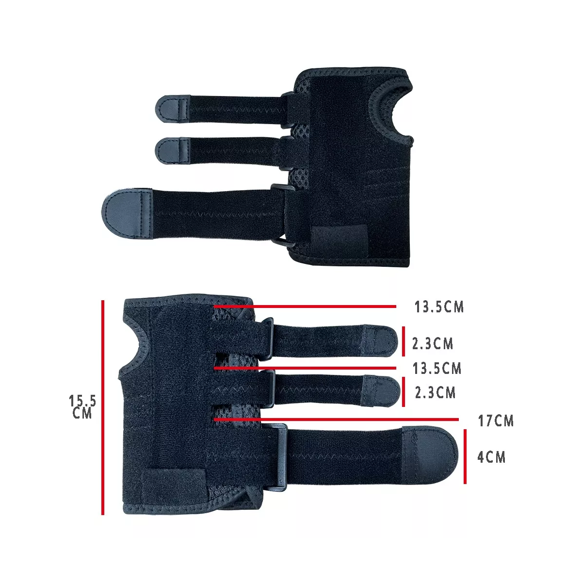 Muñequera Ortopédica Ajustable Para Túnel Carpiano Ambidiest Negro