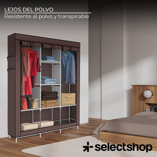Closet Organizador Rack Ropero Repisas Armario Guardaropa