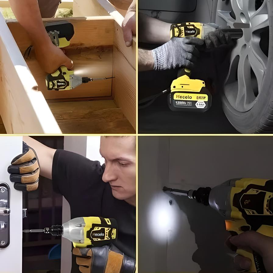 Llave De Impacto 1/2 Inalámbrica Eléctrica Con Batería 600nm