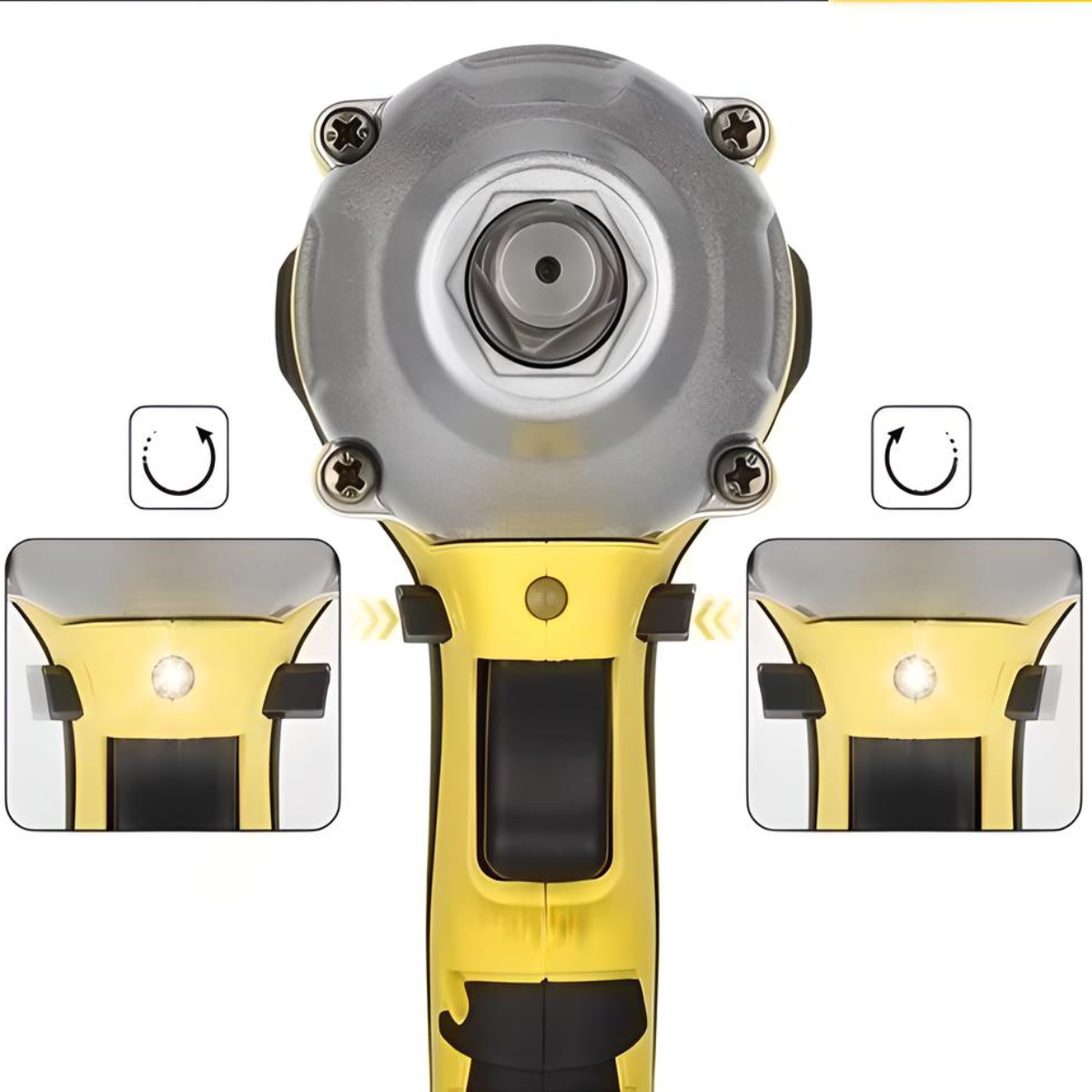 Llave De Impacto 1/2 Inalámbrica Eléctrica Con Batería 600nm