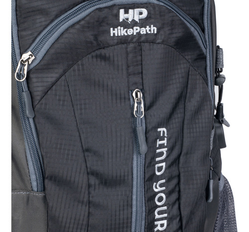 Mochila Senderismo 40l De Viaje Tactica Montañismo Campismo Color Negro Diseño De La Tela Liso