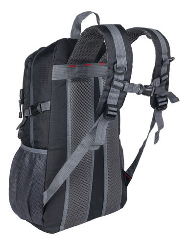 Mochila Senderismo 40l De Viaje Tactica Montañismo Campismo Color Negro Diseño De La Tela Liso
