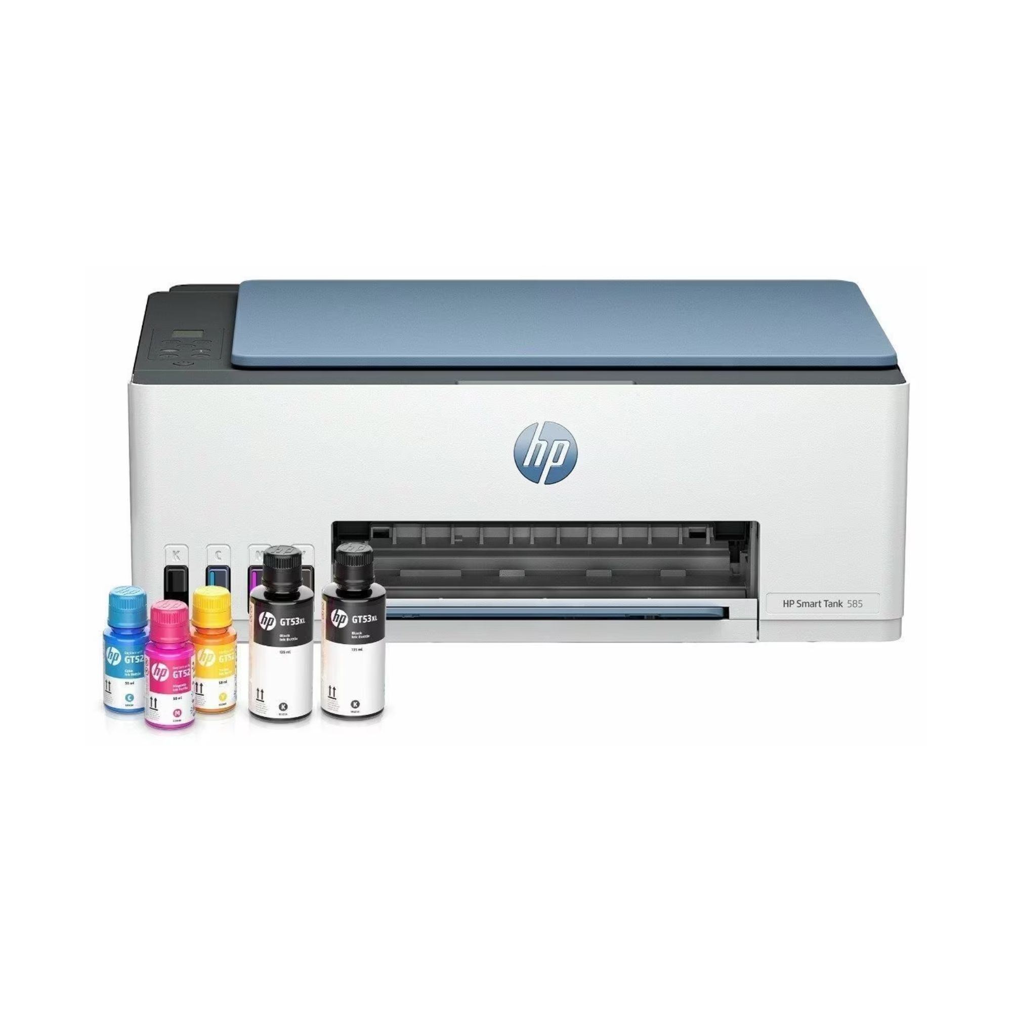 Impresora Multifuncional HP Smart Tank 585, Sistema de Tinta Continua, USB, Wi-Fi, Bluetooth, 12 ppm Negro, 5 ppm Color