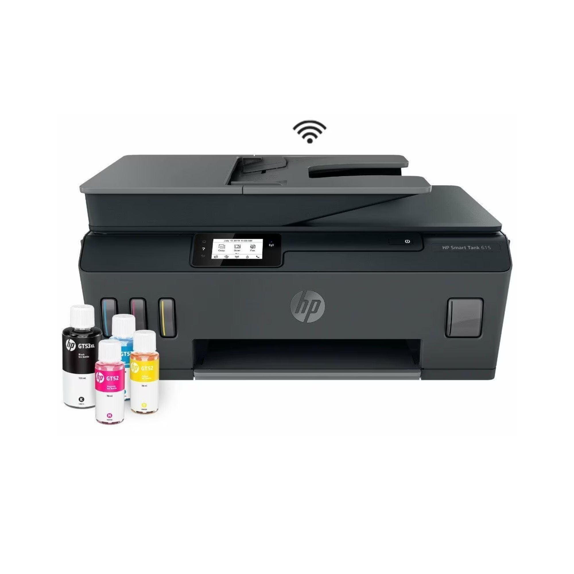 Impresora Multifuncional HP Smart Tank 615, Sistema de Tinta Continua, USB, Wi-Fi, 20 ppm Negro, 10 ppm Color