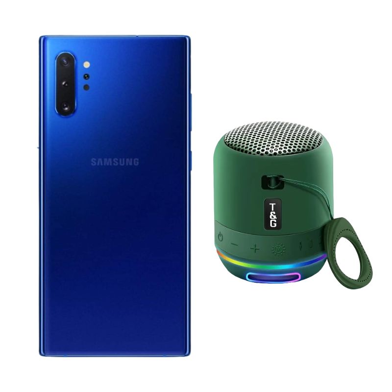 Galaxy Note 10 Plus 256GB Azul Reacondicionado Grado A + Mini Bocina