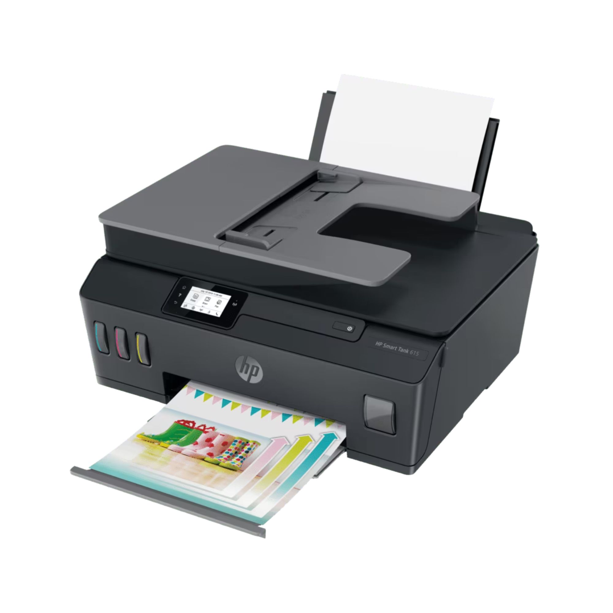 Impresora Multifuncional HP Smart Tank 615, Sistema de Tinta Continua, USB, Wi-Fi, 20 ppm Negro, 10 ppm Color
