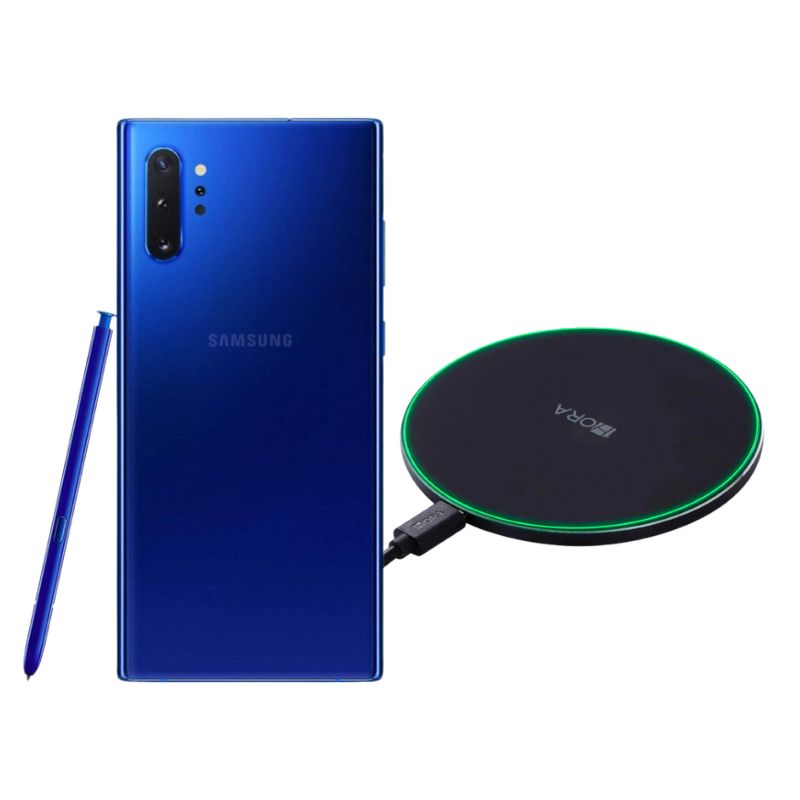 Galaxy Note 10 Plus 256GB Azul Reacondicionado Grado A + Cargador Genérico