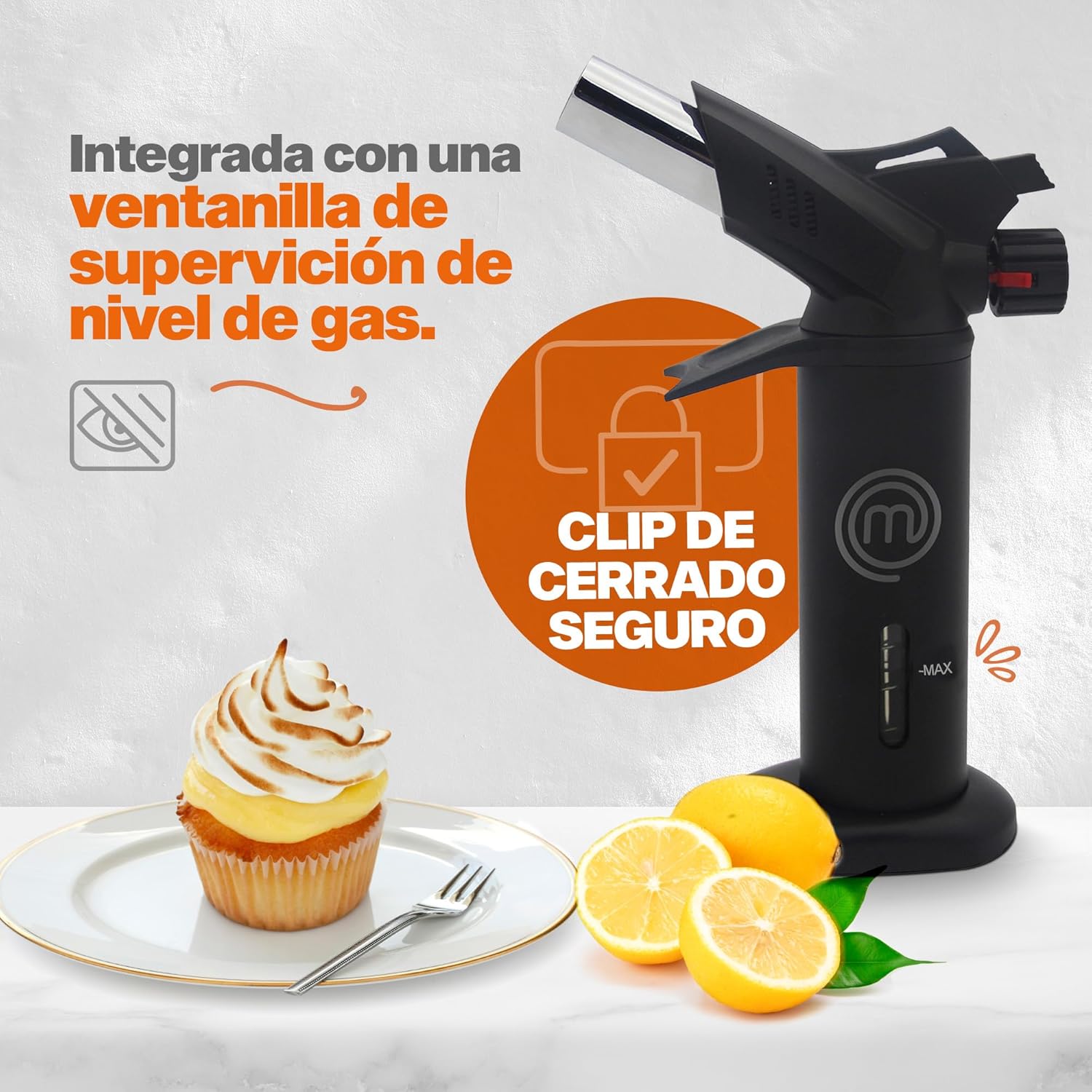 MasterChef by Hukën Antorcha Culinaria Premium | Soplete de Cocina | Encendedor
