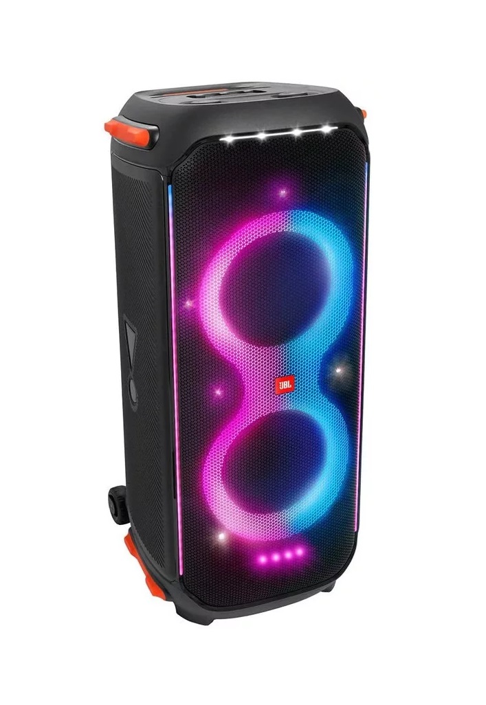Bocina Portátil Altavoz Party Box 710, Bluetooth Con Luces 800w Ipx4 Tws Color Negro 