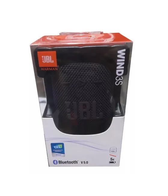 Bocina Portátil Parlante Jbl WInd 3s Para Bicicletas Color Negro Bluetooth