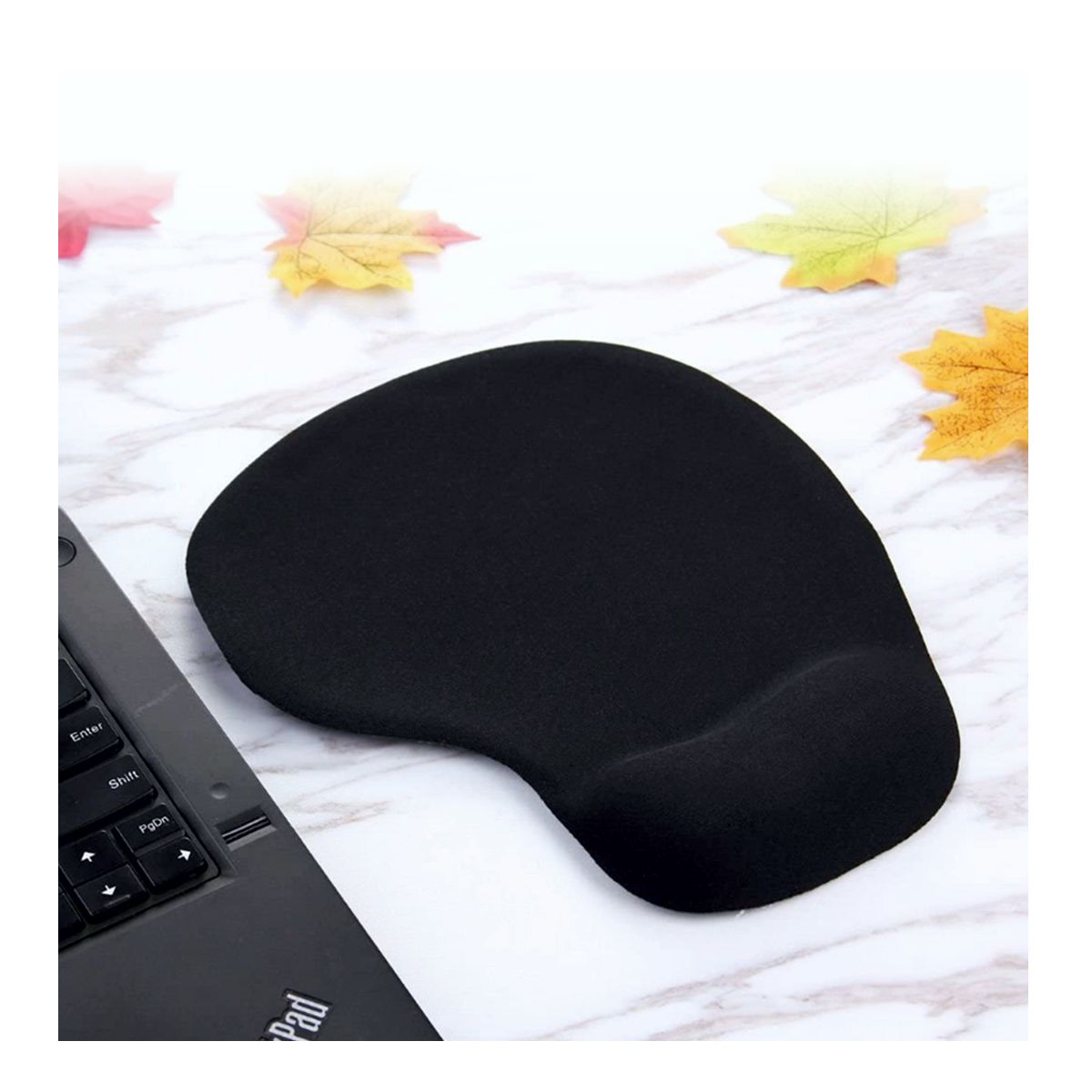 Mousepad Tapete Ergonómico Antideslizante Color Negro