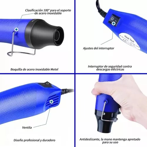 Mini Pistola De Calor Diy 300w+530 Tubos Termorretráctiles