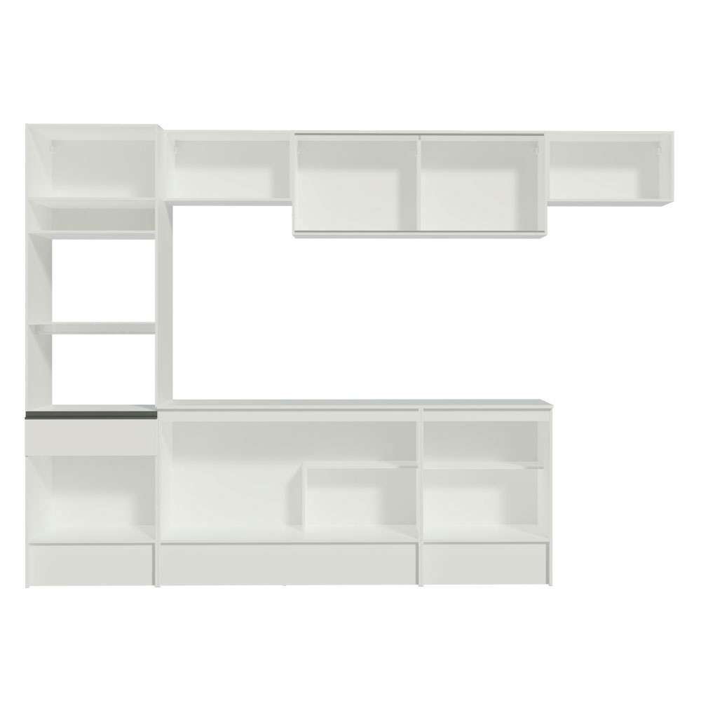 Cocina Integral Modular 300cm Madesa Topazio Blanco 01