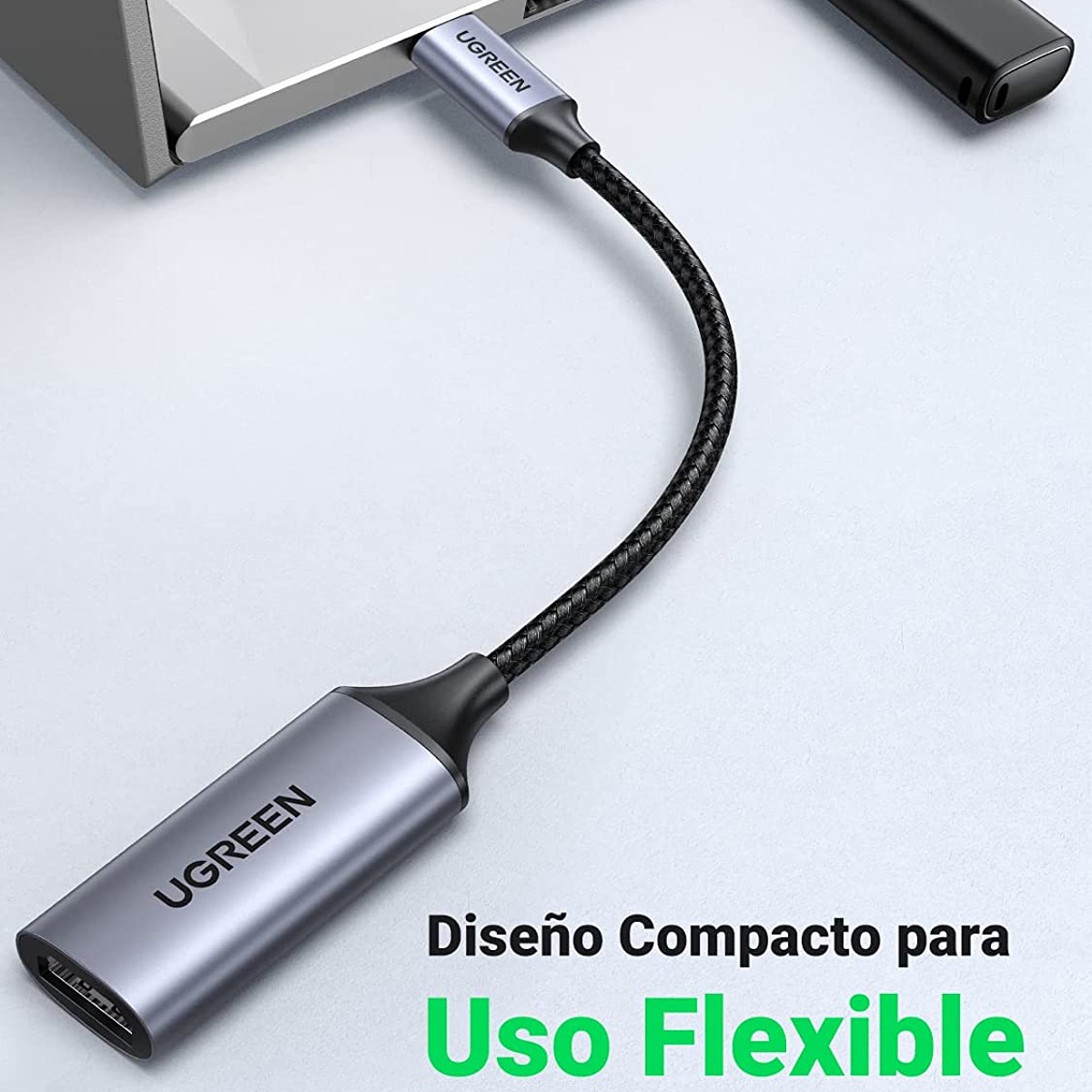 Cable Adaptador USB C a HDMI 4K@60Hz Convertidor Thunderbolt 3Longitud del cable 10cm