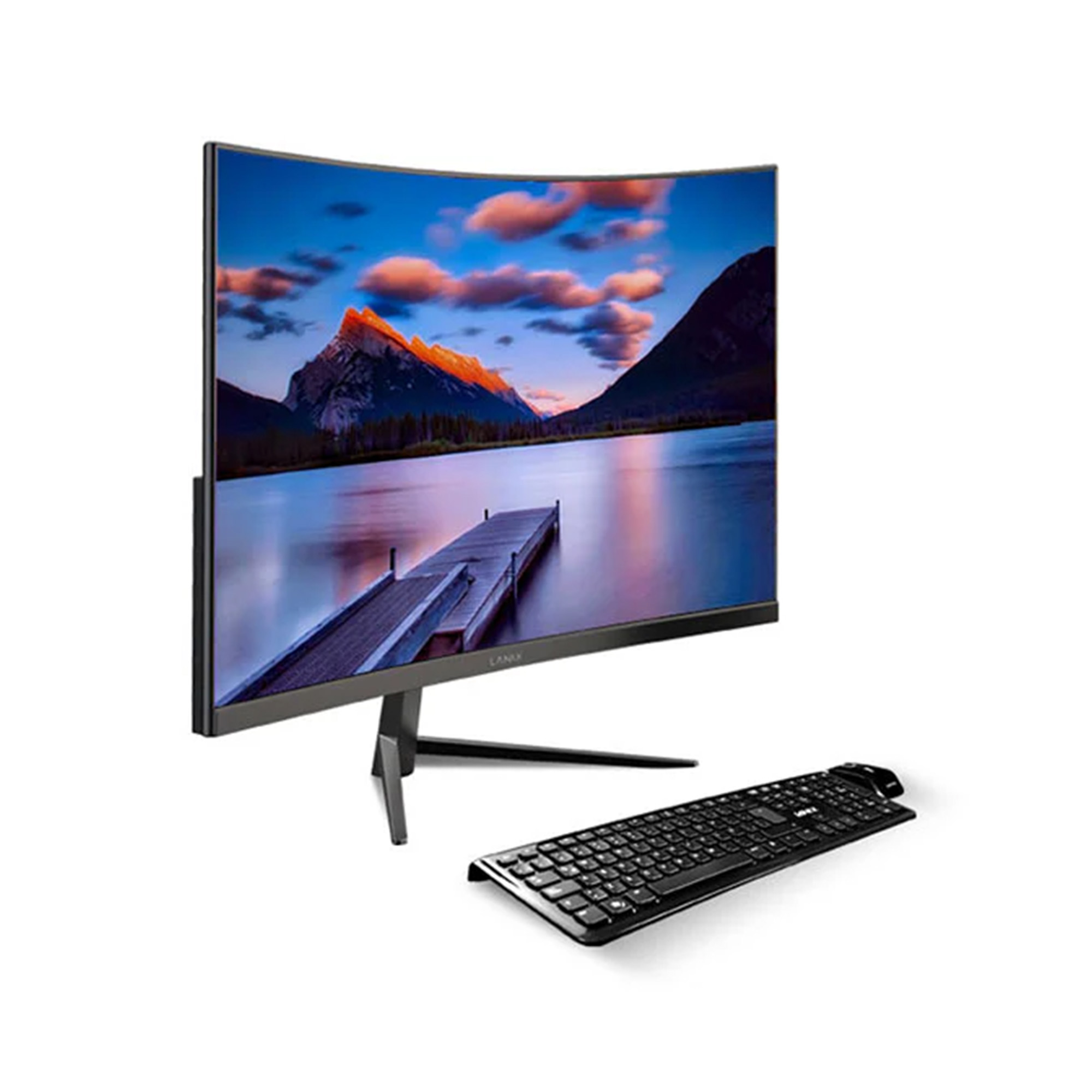 Lanix All in One X240 de 23.8'' Curvo, Intel Core i3-1215U, 8 GB RAM, 256 GB SSD, Windows 11 Pro, Negro