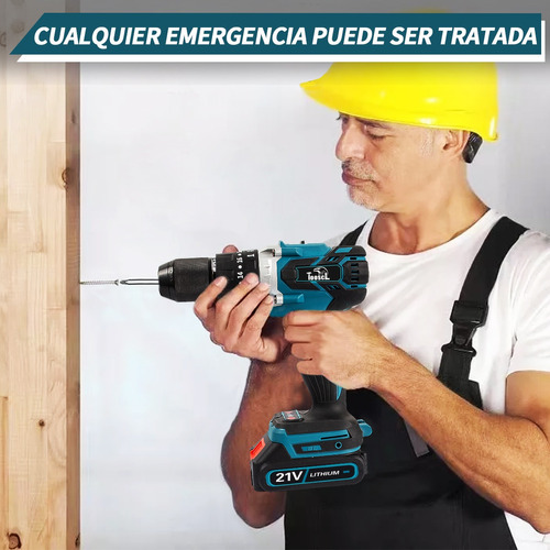 Kit D/taladro Atornillador Tooscl Inalámbrico Eléctrico 80nm