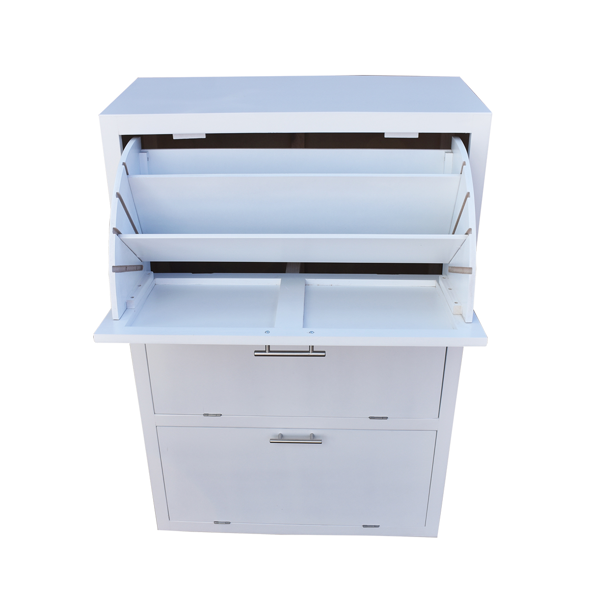 Mueble Zapatero De Madera Para 36 O 24 Pares Moderno Blanco 