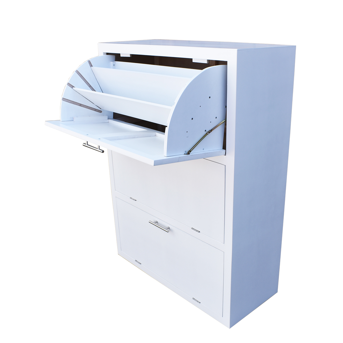 Mueble Zapatero De Madera Para 36 O 24 Pares Moderno Blanco 